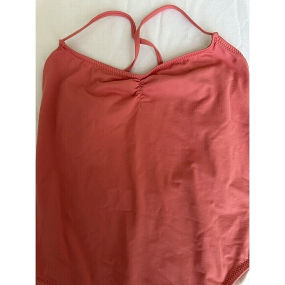 Eberjey swimsuit Smooth One Piece redwood size M pink reddish backless design - Picture 8 of 9